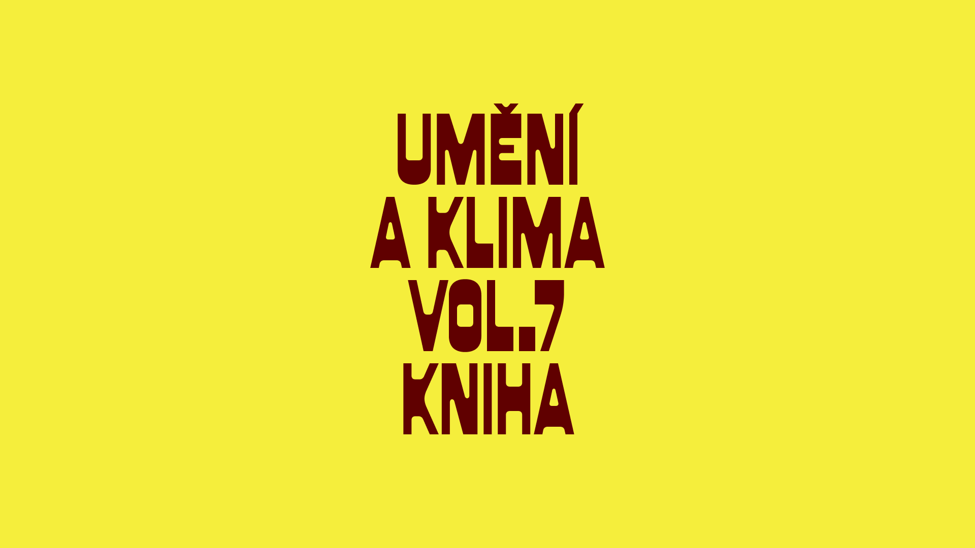 Umění a klima vol. 7 – Kniha
